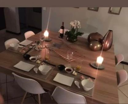 8 Seater Square Dinner Table