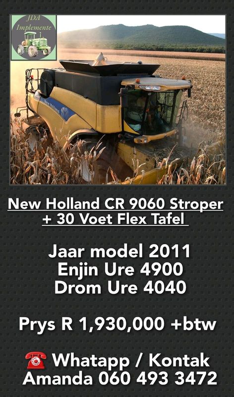 New Holland CR9060 Stroper &#43; 30 Voet Flex Tafel