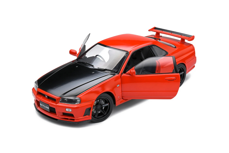 Nissan Skyline GT-R (R34) - Active Red - (Solido 1/18 scale model)