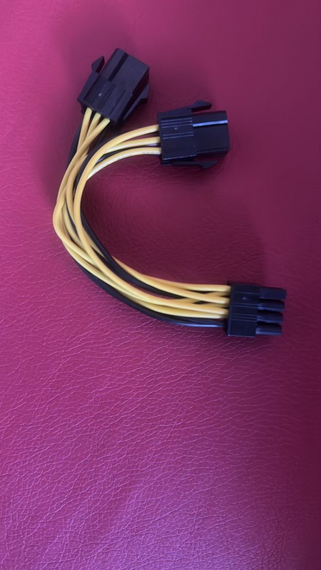 Baobab Dual 6 Pin Female To 8 Pin Male PCIE VGA Power Cable for Graphics Card(3 Available)