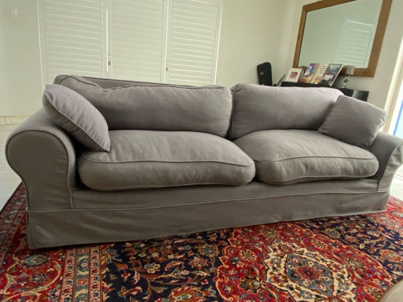 3 seater Grey sofaworx couch for sale