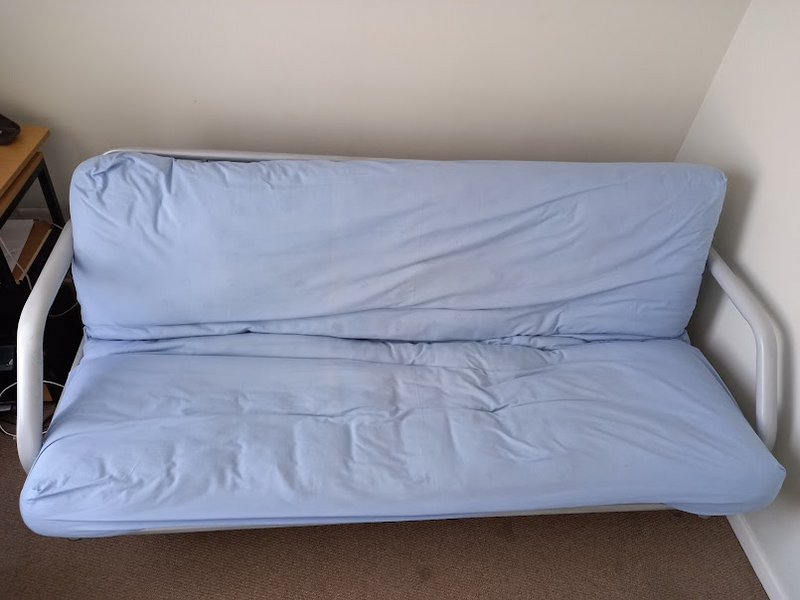 SLEEPER COUCH -STEEL  -DOUBLE BED-FOLD OUT