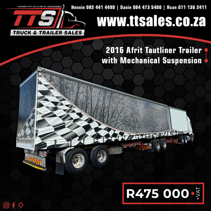 2016 Afrit 6 x 12 Tautliner Link Trailer