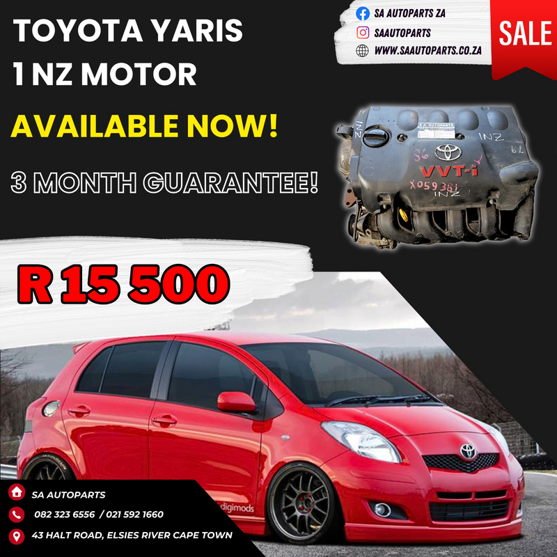 Toyota YARIS import motor engine for sale 1NZ