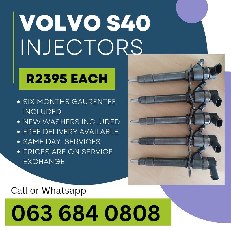 VOLVO S40 DIESEL INJECTORS FOR SALE WITH WARRANTY