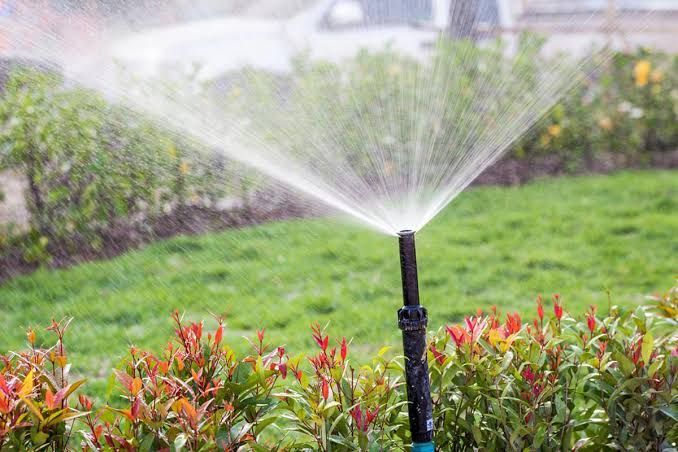 Irrigation sprinkler systems and water back-up