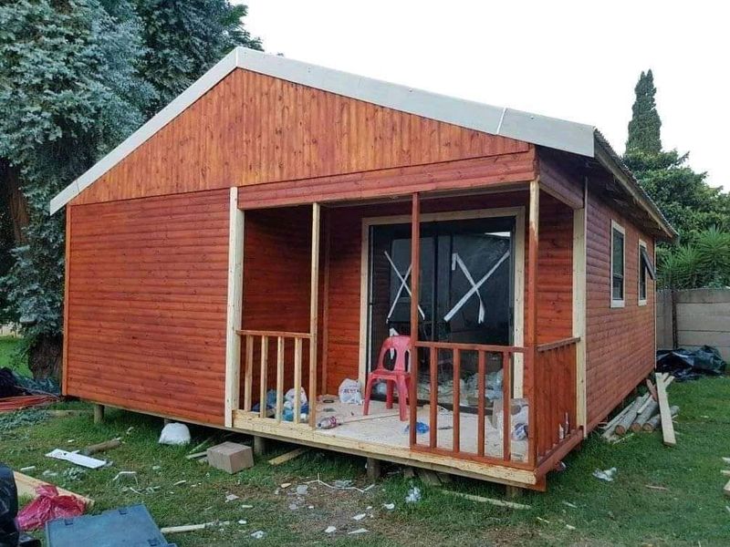 6mx6 log cabin cost R 55000