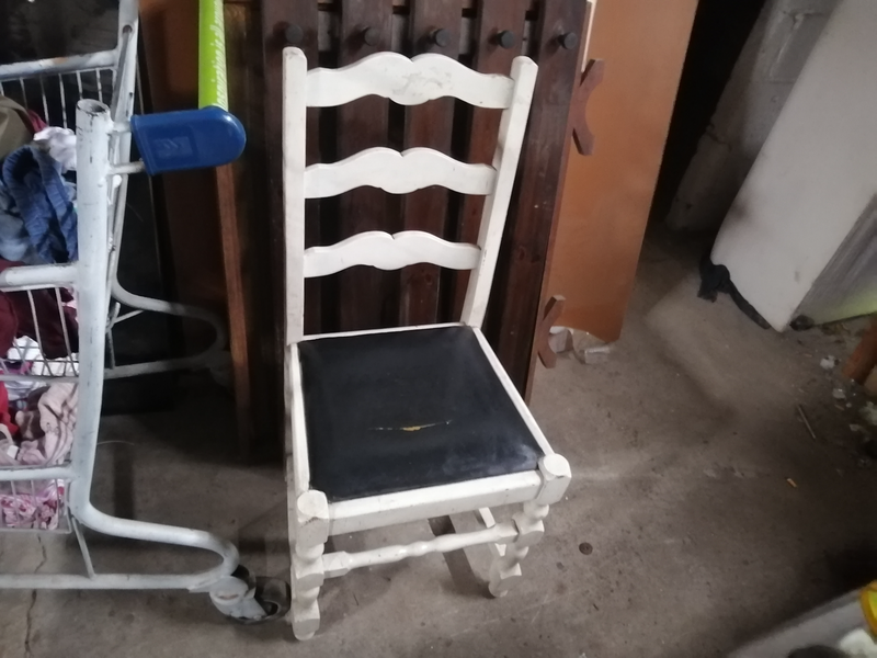 Vintage Sturdy High Back Chair