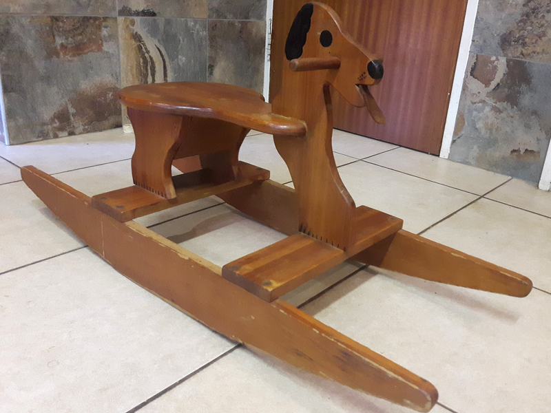 Wooden Rocking Horse (rocking dog)