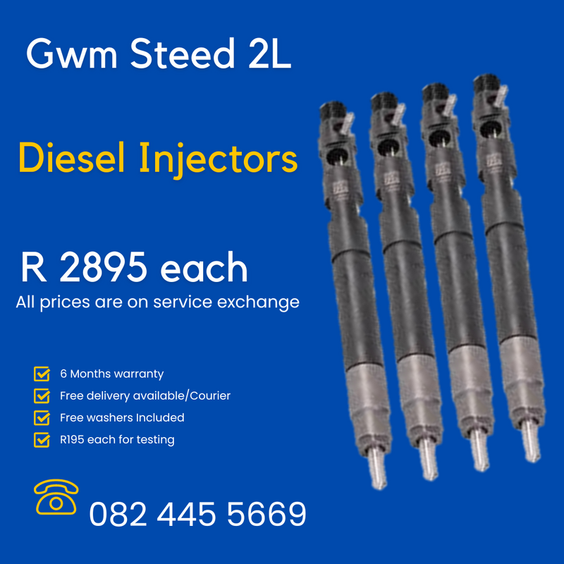 Gwm Steed 2L Diesel Injectors for sale