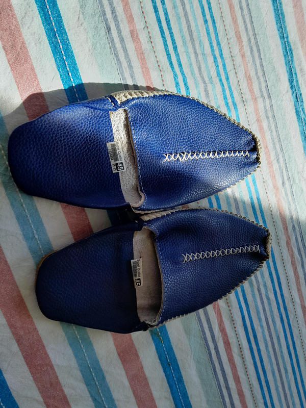 Genuine Moroccon Fez Leather Slippers - Never worn