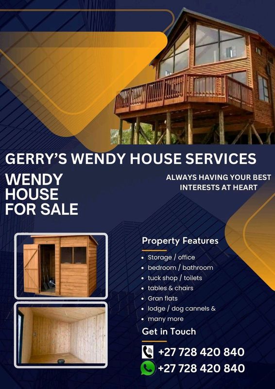 3mx6m Wendy house and many more sizes