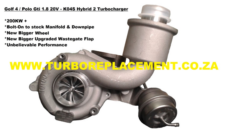 K04S Hybrid BILLET WHEEL TURBOCHARGERS - Golf 4 / Polo Gti / SEAT - Turbo Replacement (031-701-1573)