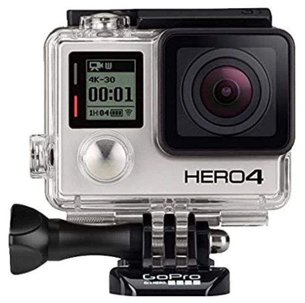 Hero GoPro 4, Sony Cyber shot digital camera, Sony Video handheld camera and 3 x old cell phones