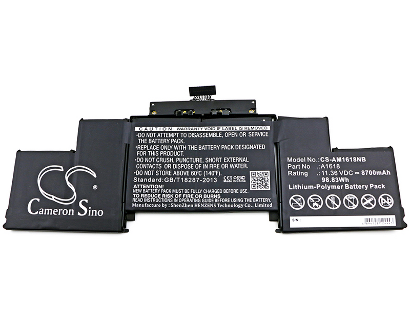 Notebook, Laptop Battery CS-AM1618NB for APPLE A1618 etc.