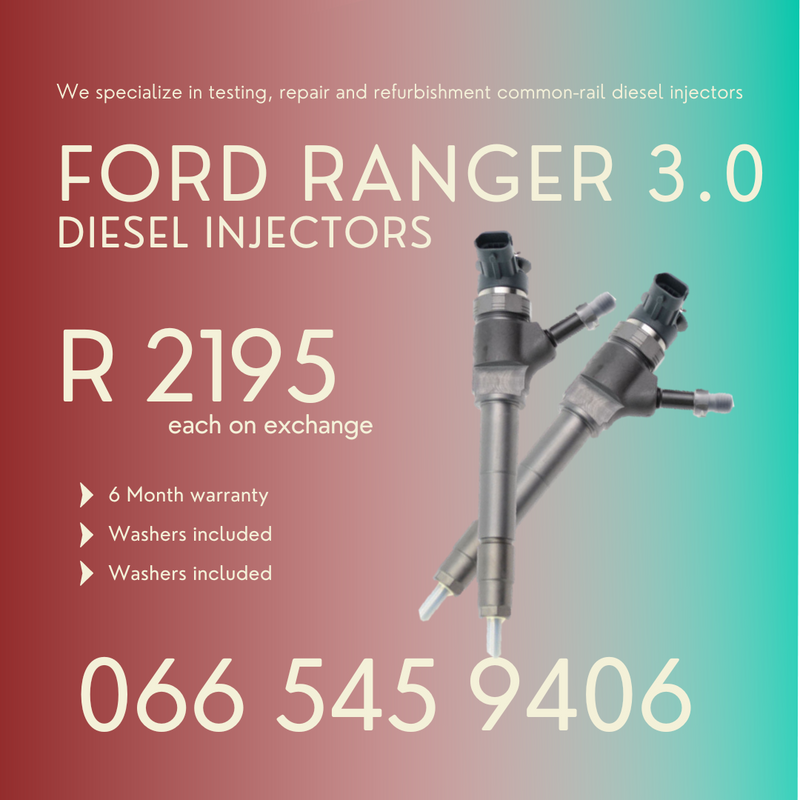 Ford Ranger 3.0 BT50 diesel injectors for sale on exchange
