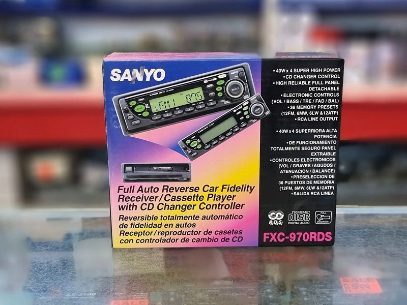 Brand new SANYO CAR RADIO CASSETTE