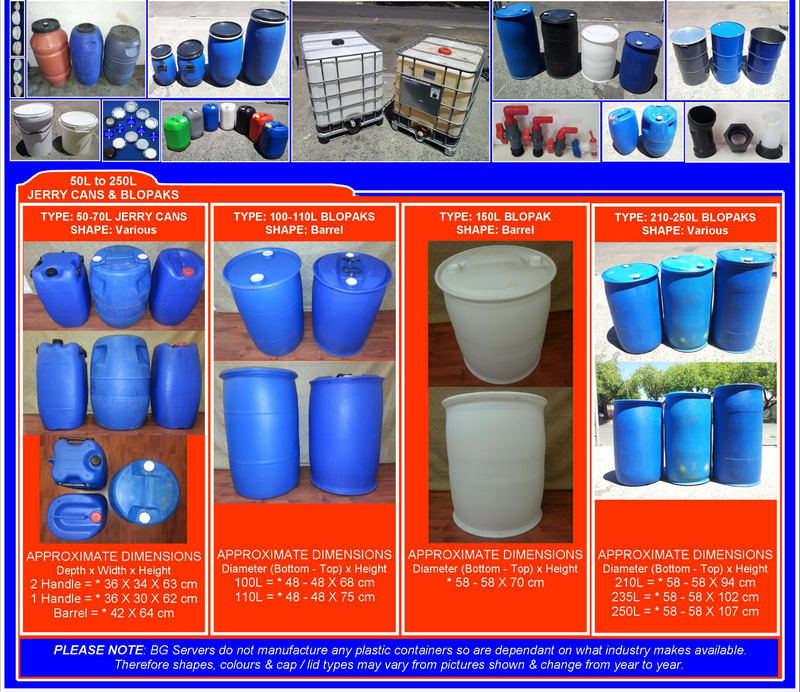 DRUMS - Plastic, Steel, Buckets, IBC&#39;s, Tanks, Kegs, 1000L &amp; Grey Water Systems