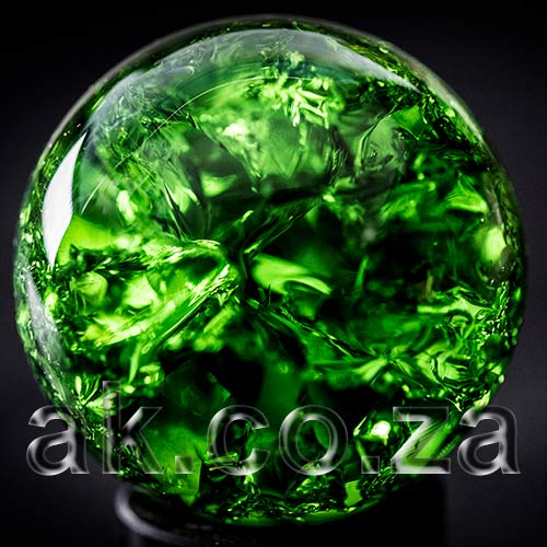 Optical Borosilicate Crown lead Feng Shui Crystal Ball 40mm Green