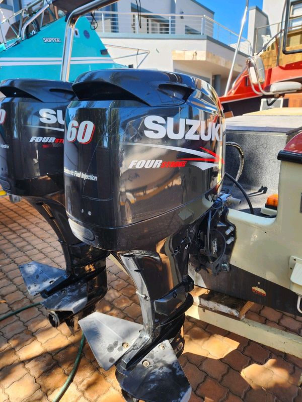 2x 60hp Suzuki 4 stroke