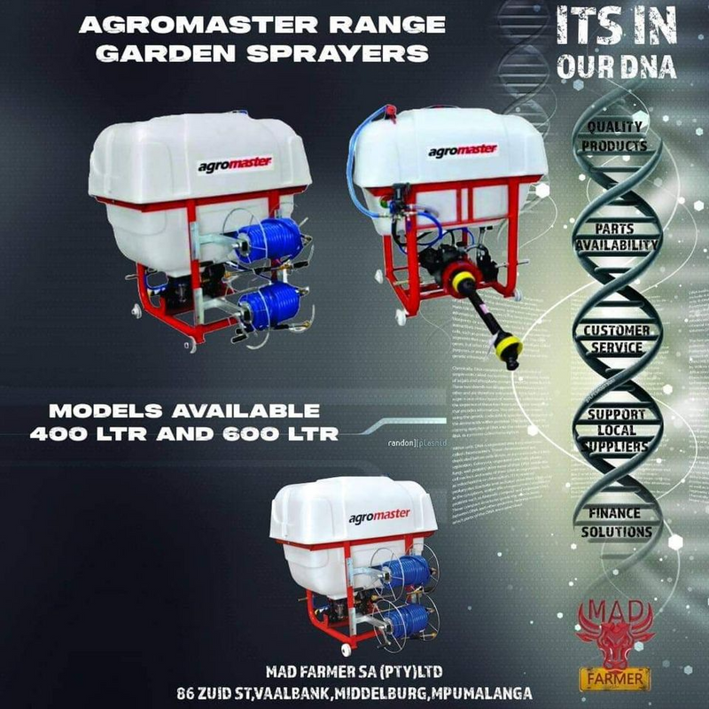 New Agromaster garden sprayers available for sale at Mad Farmer SA