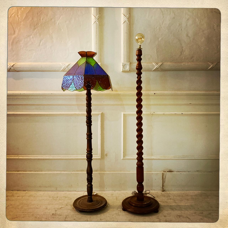 Lead glass standing lamp - R1850 (left)Standing lamp - R1750 (right)