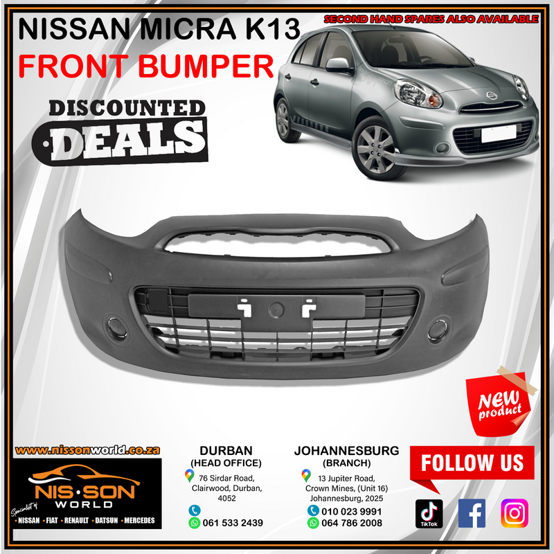 NISSAN MICRA K13 FRONT BUMPER