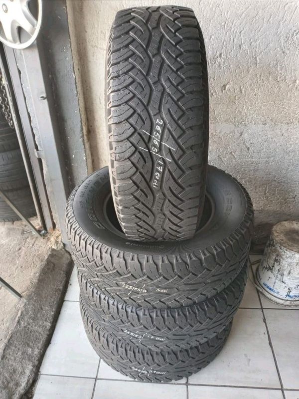 A good set of 265 65 17 Continental tyres available for sale