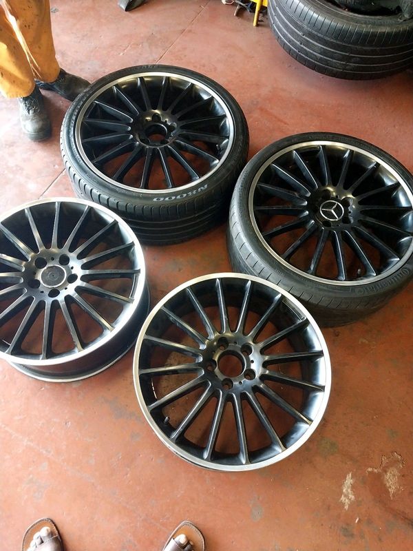 A clean set of 19inch Mercedes rims narrow and wide available for the
