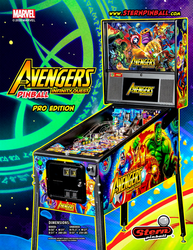Stern Avengers Infinity Quest Pinball (Available To Order)