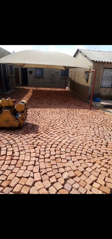 Half Brick Paving