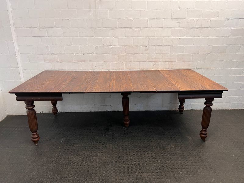 Solid Oak Ten Seater Extendable Table,