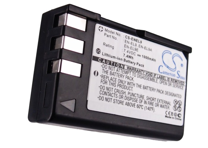 Camera Battery CS-ENEL9 for NIKON D3000 etc.