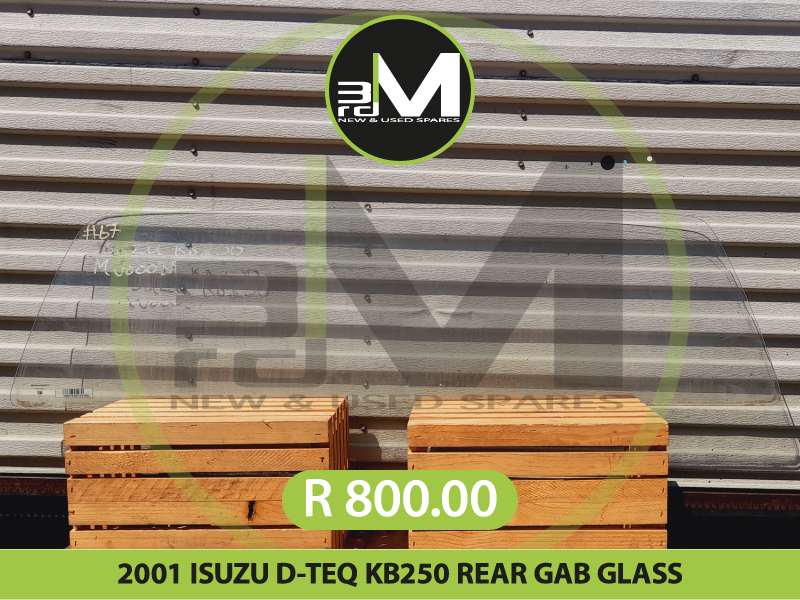 2001 ISUZU D-TEQ KB250 REAR GAB GLASS