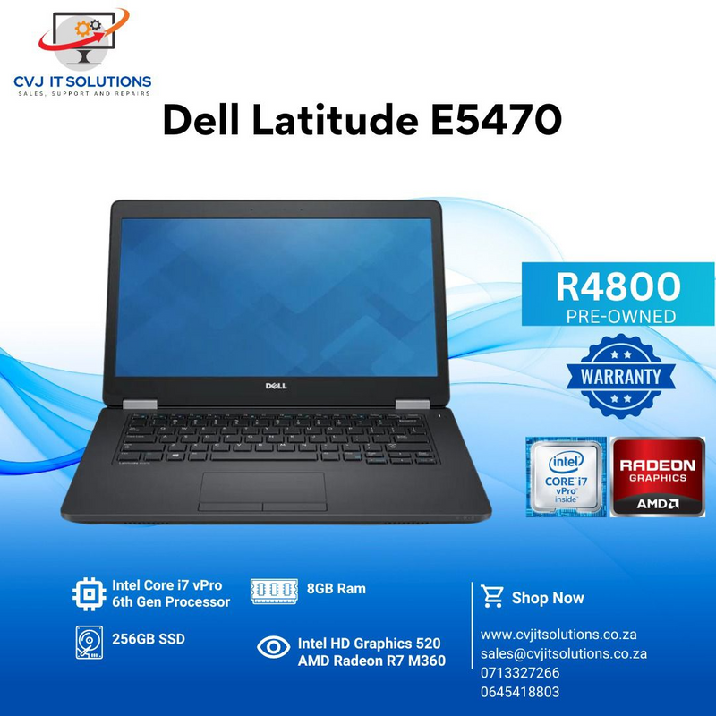 Dell Latitude E5470 Core i7 vPro 6th Gen