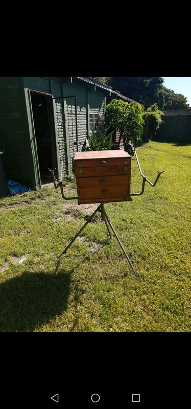 Freshwater stand and tackle box for sale