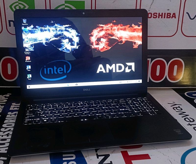 Slimline Dell core i7 laptop with AMD graphics card