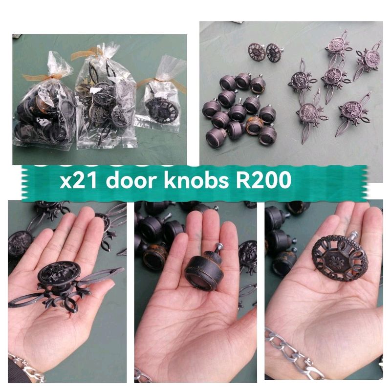 X21 mix door knobs Wooden and metal R200 for the lot