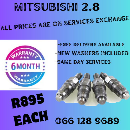 MITSUBISHI 2.8 DIESEL INJECTORS FOR SALE ON EXCHANGE OR TO RECON YOUR OWN