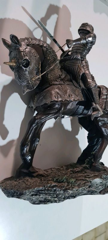Medieval Crusader Knight on Horse