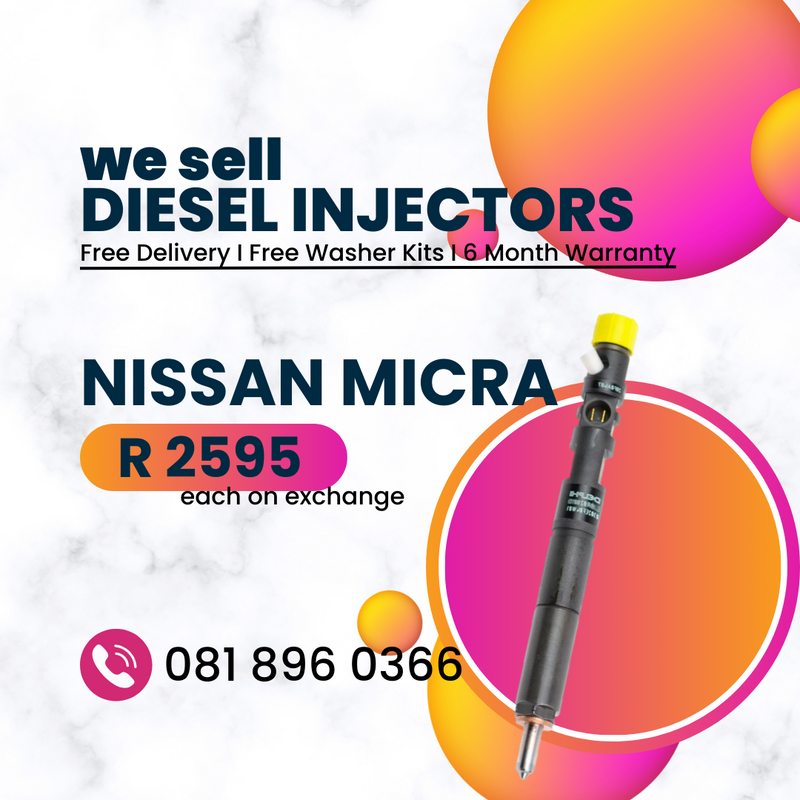 NISSAN MICRA DIESEL INJECTORS FOR SALE WITH WARRANTY