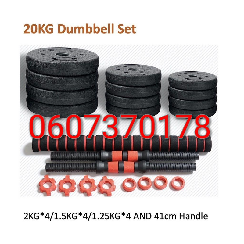 Dumbbell 20kg Adjustable Dumbbell Set 20Kg Dumbells - Adjustable Set (Brand New) ⭐️⭐️⭐️⭐️⭐️