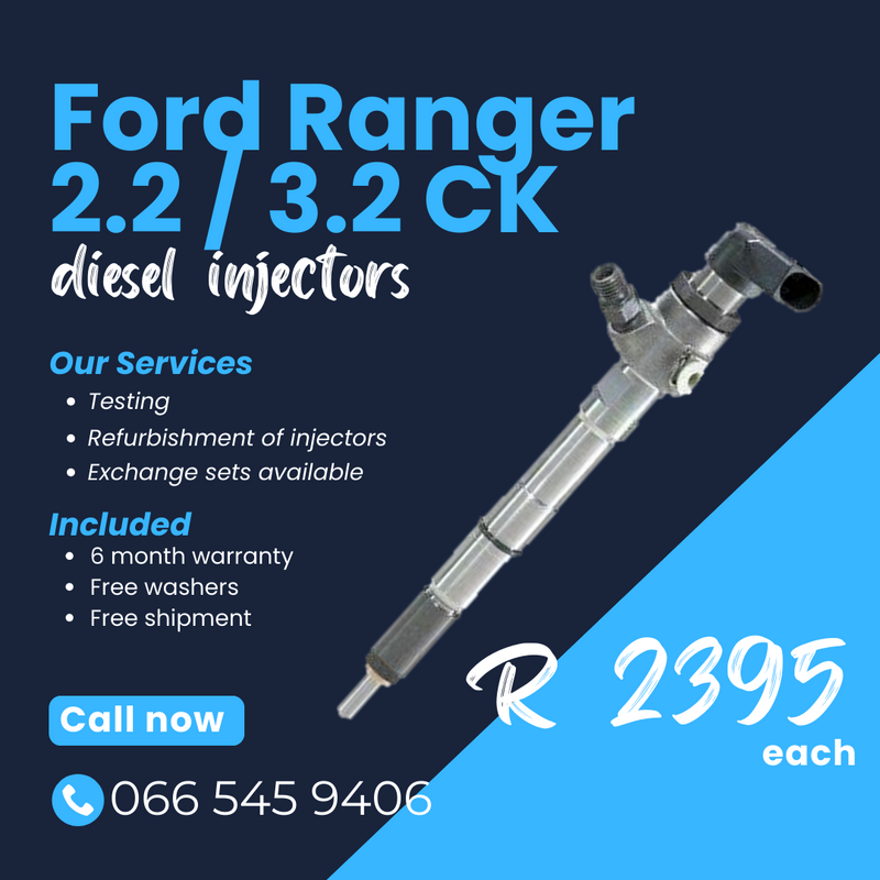 Ford Ranger 2.2 CK diesel injectors for sale or exchange