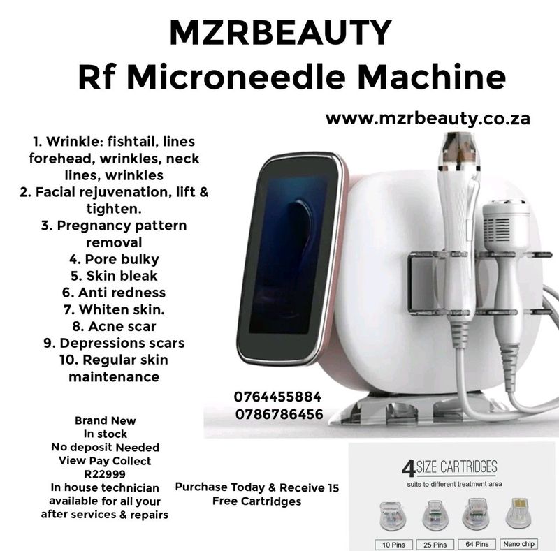 Rf microneedle machine microneedle machine facial machine skin tightening skin brightening