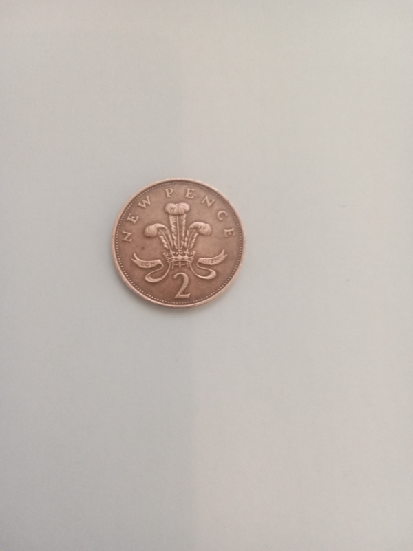 2 new pence 1971 British coin very rare valuable coin