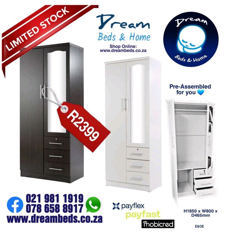 Hang and Pack Wardrobe with Mirror R2399 and more frm R1699