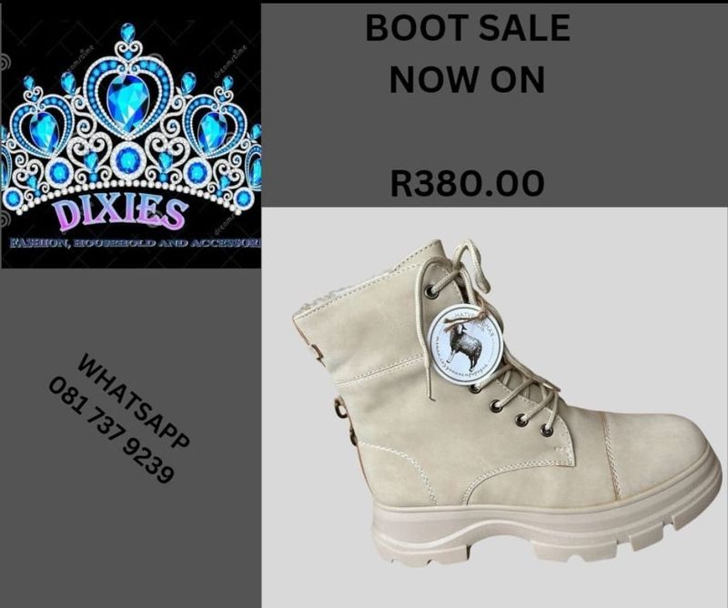 BOOTS SIZES 3 TO 8