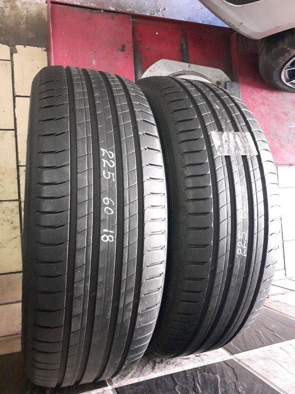 225/60/18×4 Michelin tyres for sale call/whatsApp 0631966190 for more information.