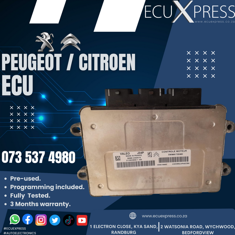 Peugeot / Citroen ECU Repairs / Replacement