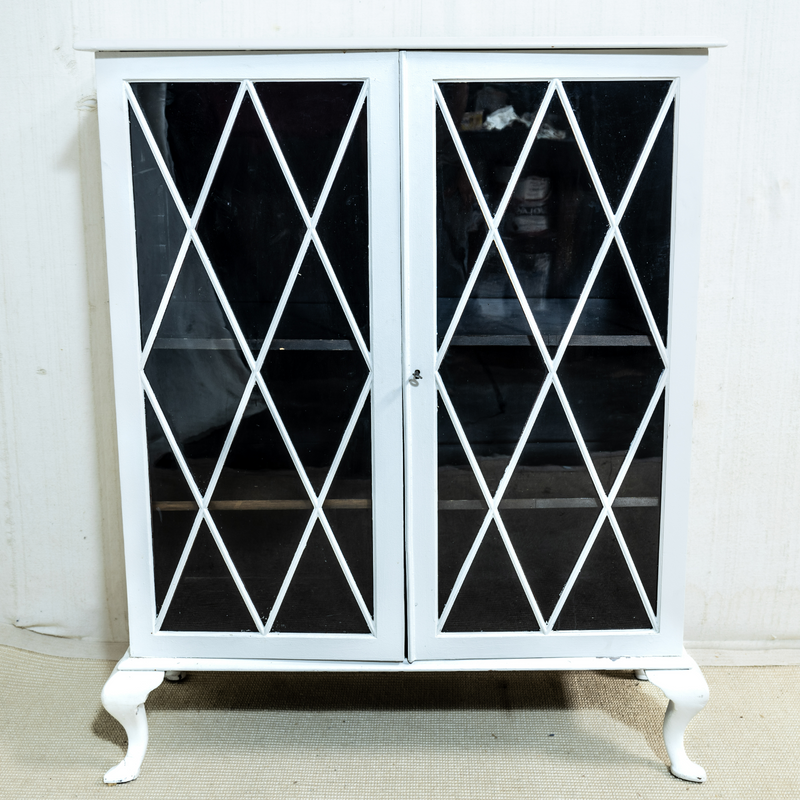 White Painted Display Cabinet